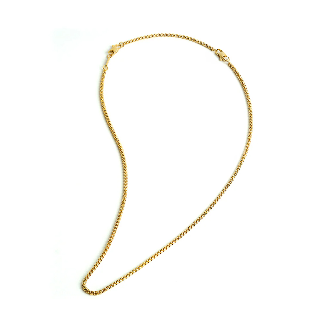 GEMINI BOX CHAIN NECKLACE GOLD-PLATED lifestyle